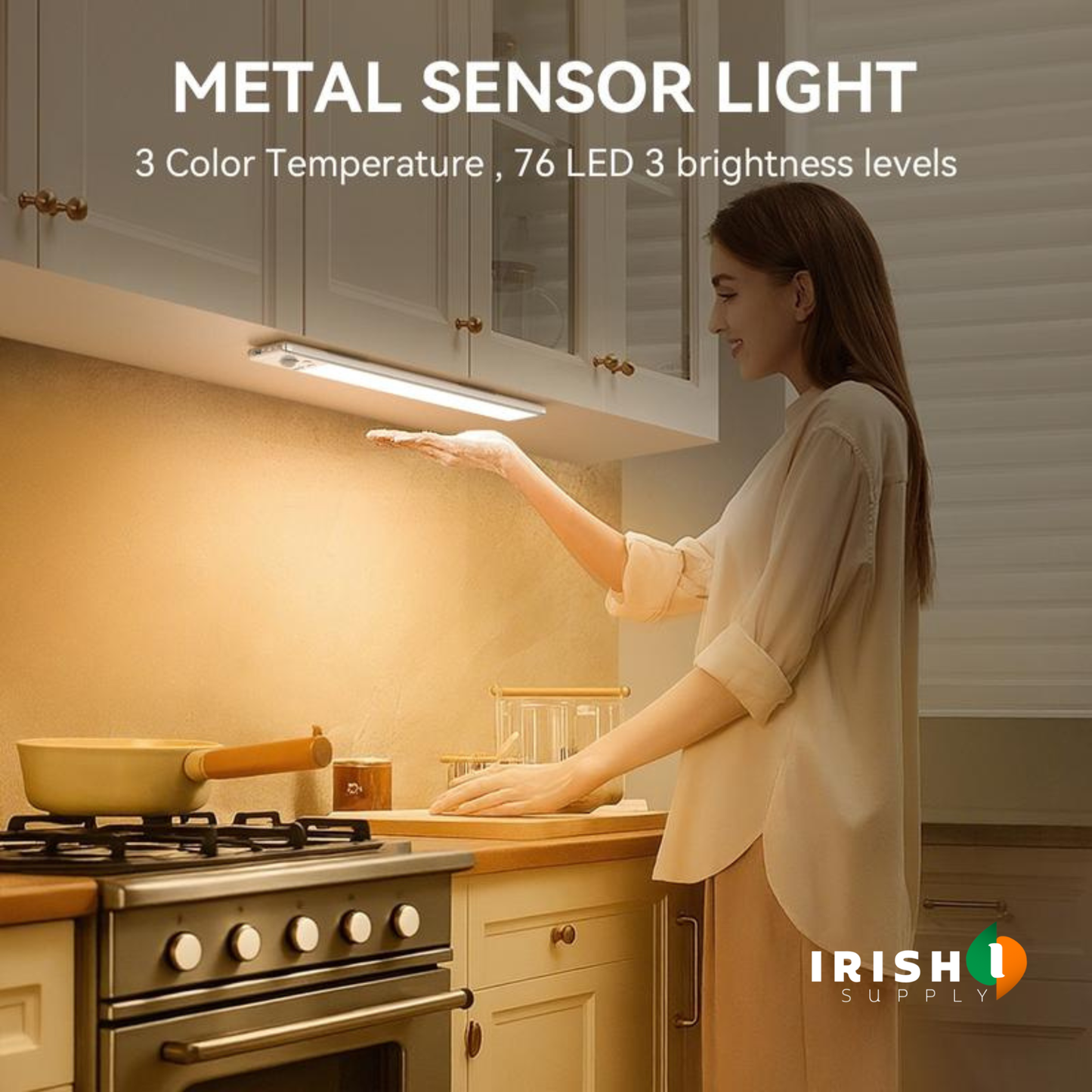 AMBERA Warm Ambient Motion Sensor Cabinet Lights (2 pcs)