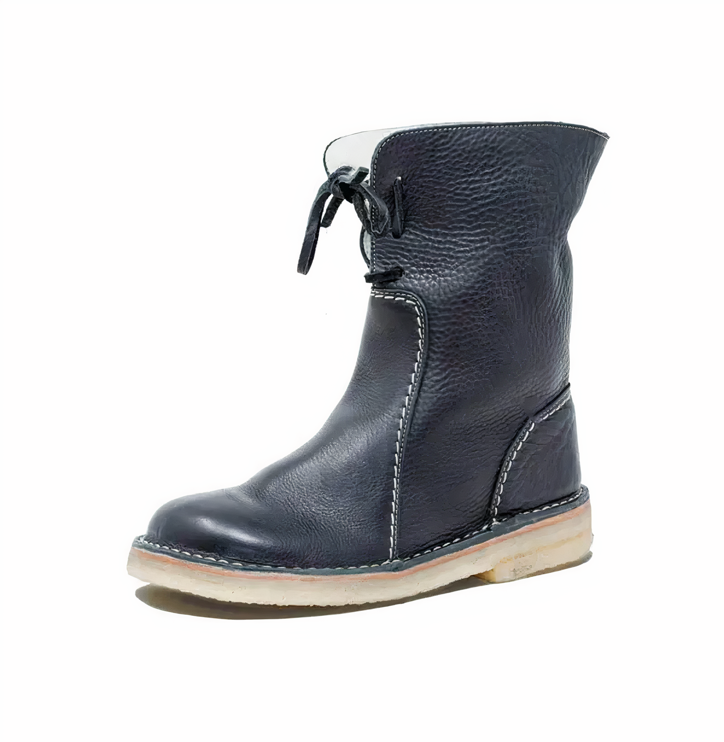 Chic Women's Casual Leather Mid-Calf Boots for Everyday Style and Comfort