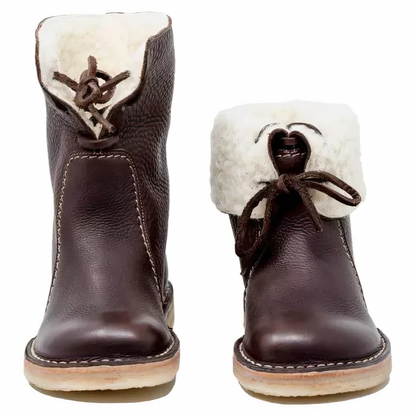 Chic Women's Casual Leather Mid-Calf Boots for Everyday Style and Comfort