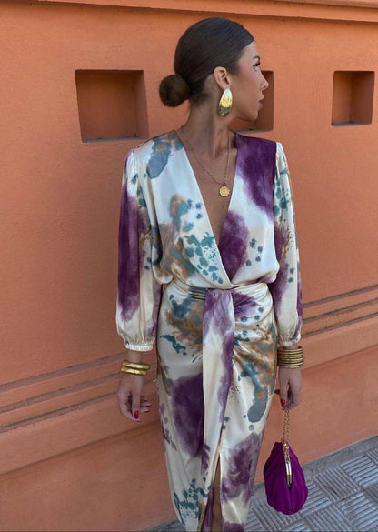Abito elegante Donna | Scollo a V & Vita Definita