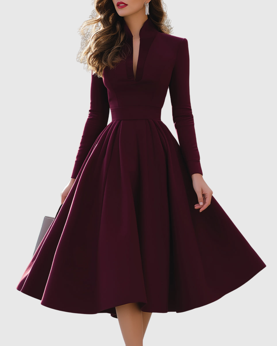 Abito midi Donna | Vita sottile & gonna svasata