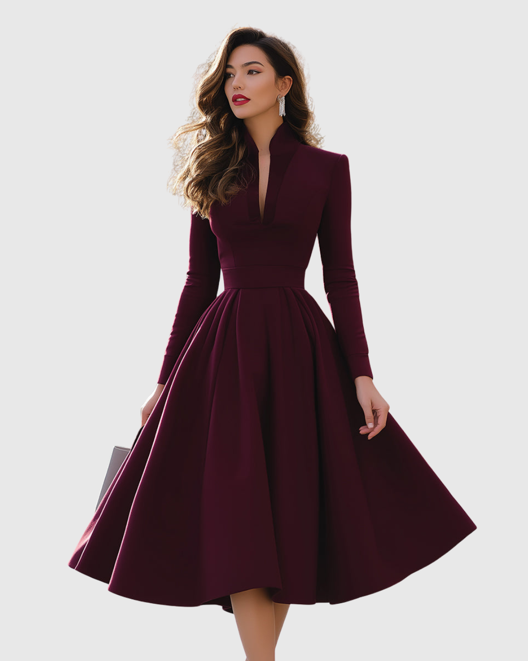 Abito midi Donna | Vita sottile & gonna svasata