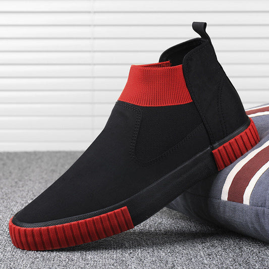 Herren Canvas-Sneaker mit High-Top-Design – Lennard