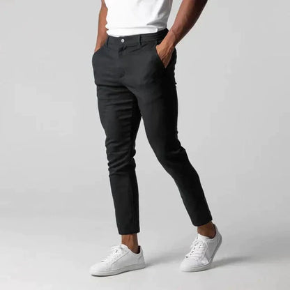 Men’s Slim Fit Chino Trousers Smart Casual Everyday Pants