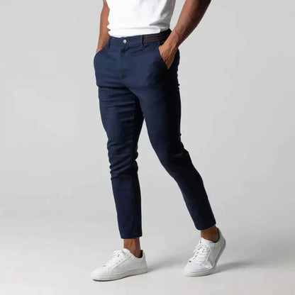 Men’s Slim Fit Chino Trousers Smart Casual Everyday Pants