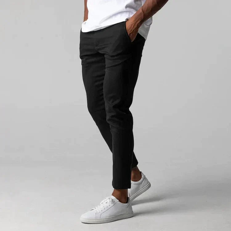 Men’s Slim Fit Chino Trousers Smart Casual Everyday Pants