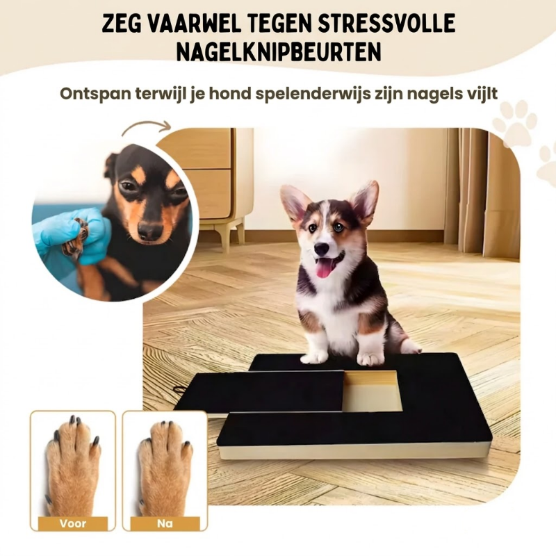 Nagelvijl Plank | Krab plank voor Honden – Stressvrij Nagels Vijlen Zonder Knippen