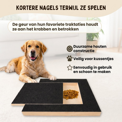 Nagelvijl Plank | Krab plank voor Honden – Stressvrij Nagels Vijlen Zonder Knippen