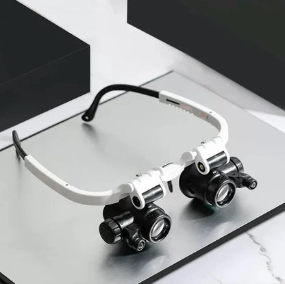 Adjustable LED Magnifying Glasses - 8x, 15x, 23x Magnification