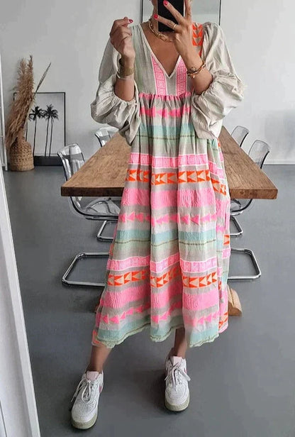 Sommerliches Maxikleid mit Farbverlauf – Solenne