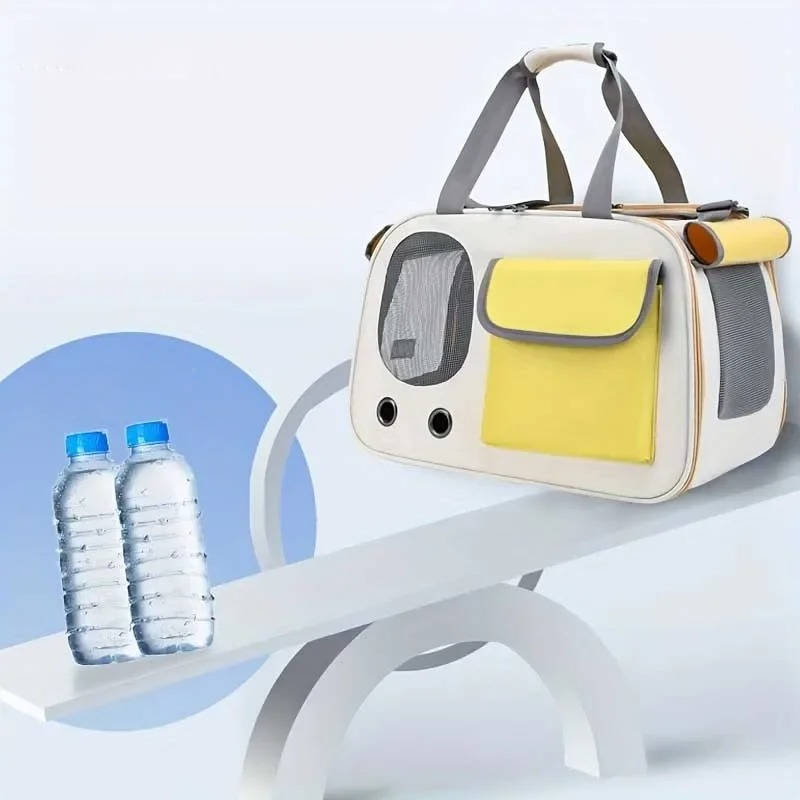 Airline Approved Pet Carrier for Cats and Small Dogs – Comfortable, Spacious, and Breathable Design with Adjustable Shoulder Strap 6