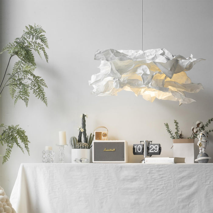 Ylva – Papier-Pendelleuchte Im Wolkenstil