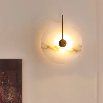 Albaster Steen Led Wandlamp