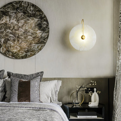 Albaster Steen Led Wandlamp
