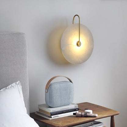 Albaster Steen Led Wandlamp