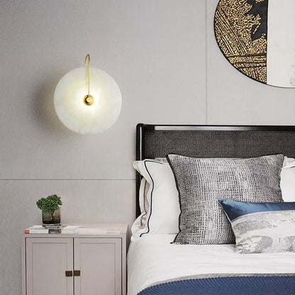 Albaster Steen Led Wandlamp