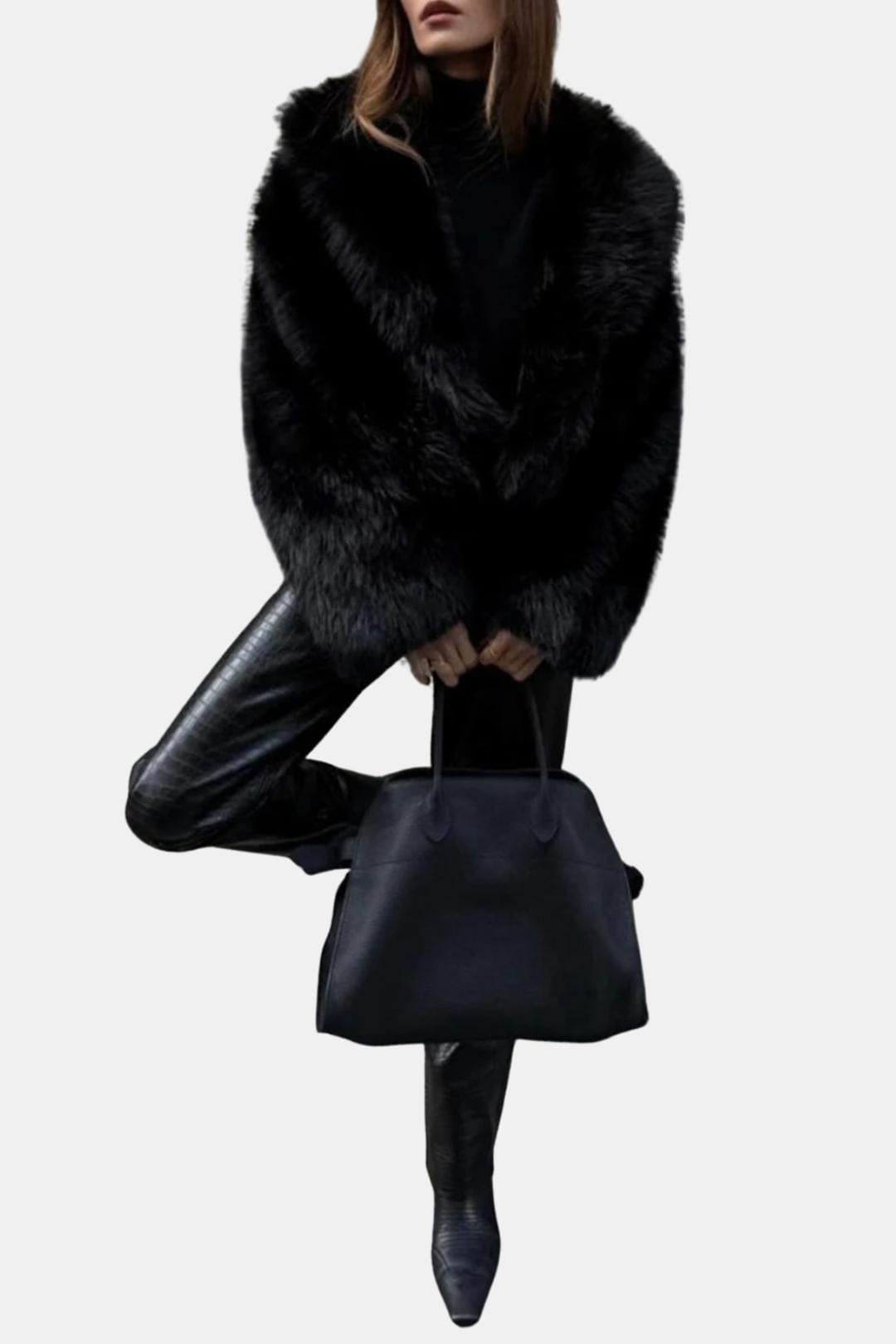 Alaya – Luxe Faux Fur Statement Jacket