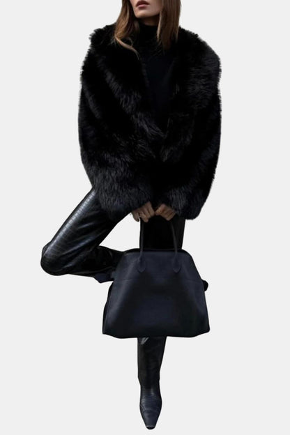Alaya – Luxe Faux Fur Statement Jacket