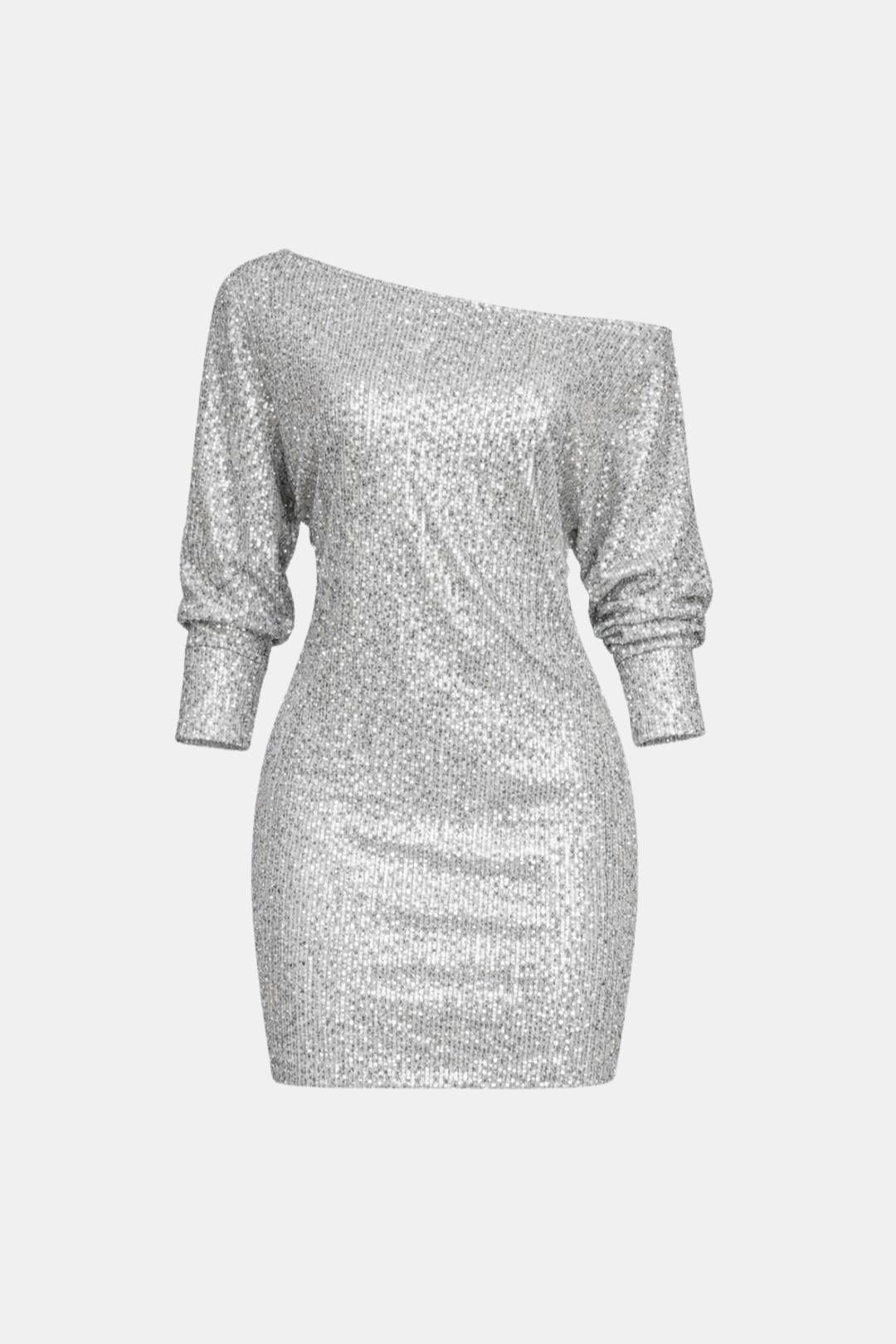 Alba - Contrasting Sequin Mini Dress