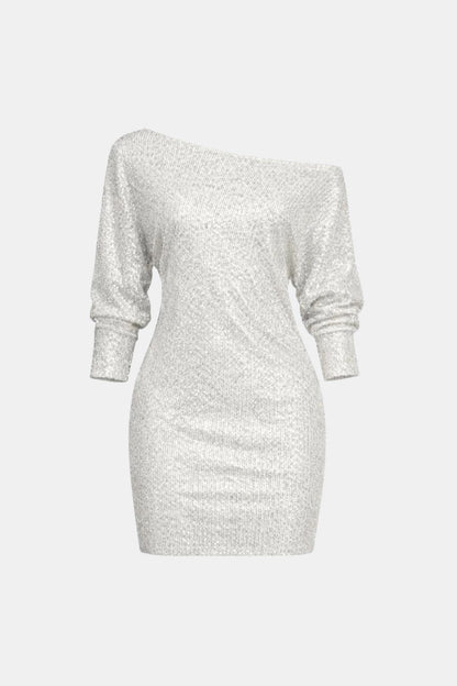 Alba - Contrasting Sequin Mini Dress