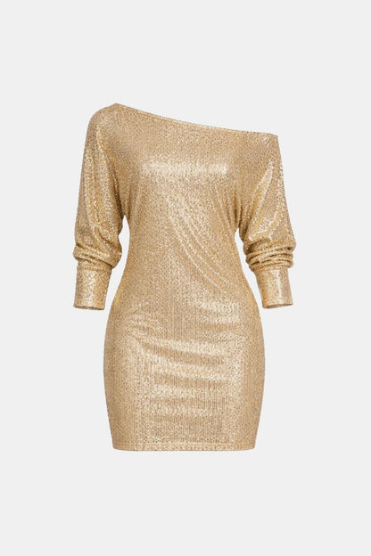 Alba - Contrasting Sequin Mini Dress