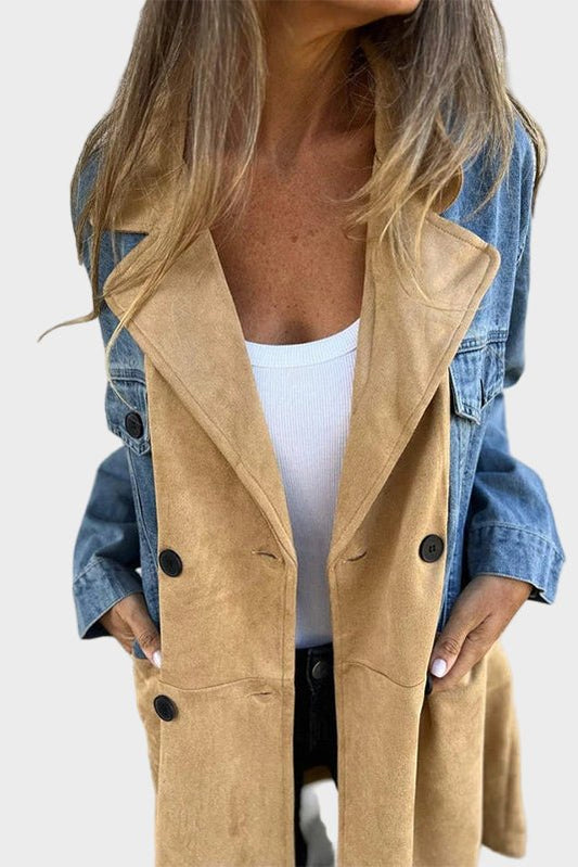 Alberte | Tofarvet denimfrakke