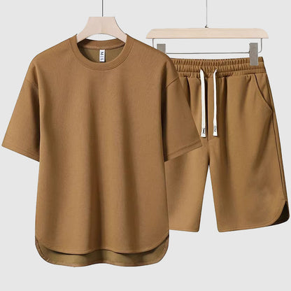 Oversize T-Shirt & Shorts Set Herren Relaxed Fit Freizeit Sommer