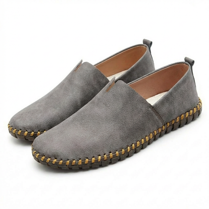 Alfie | Loafers Slip-On Hand-Stitched Detail Textured Sole Heel Tab
