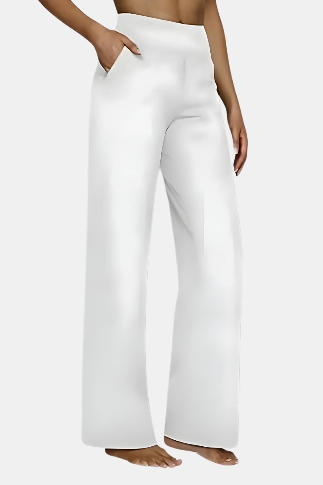 Alianna – High-Waist Stretch Pants with Flattering Straight-Leg Fit