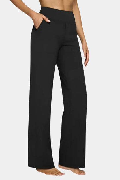 Alianna – High-Waist Stretch Pants with Flattering Straight-Leg Fit