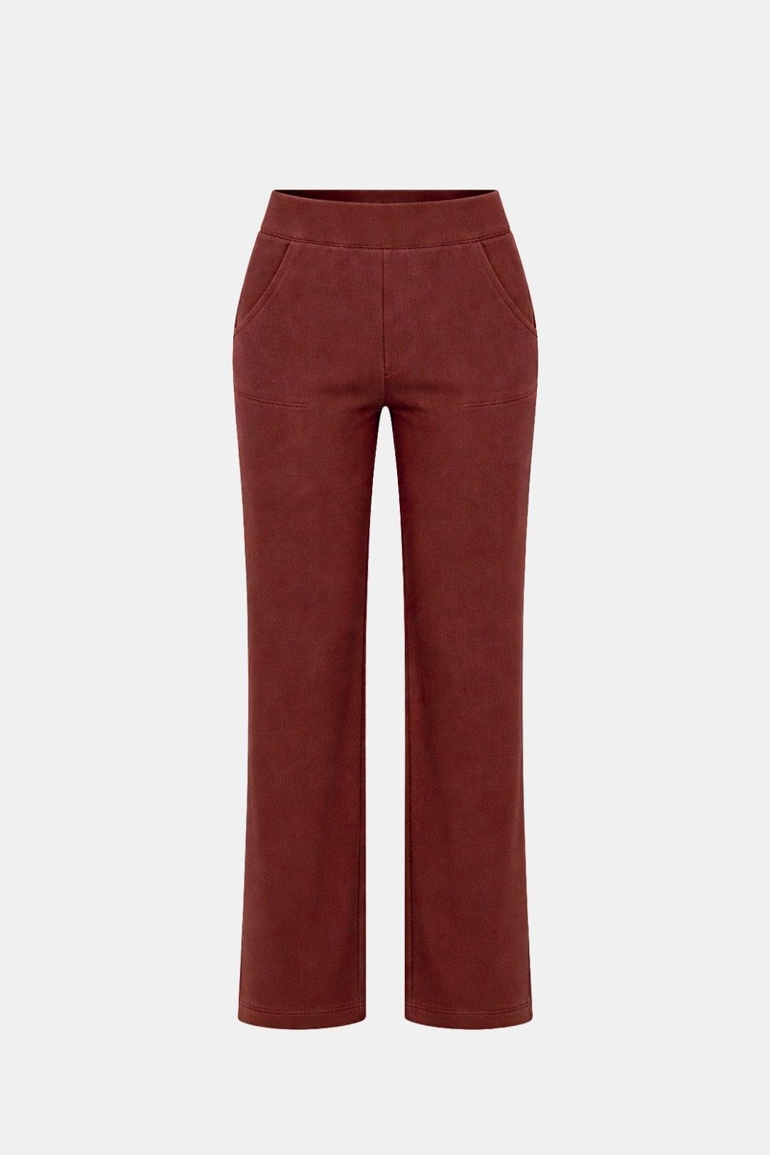 Alianna – High-Waist Stretch Pants with Flattering Straight-Leg Fit