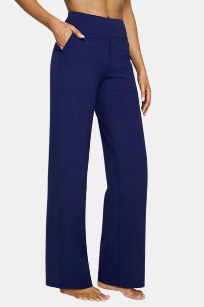 Alianna – High-Waist Stretch Pants with Flattering Straight-Leg Fit