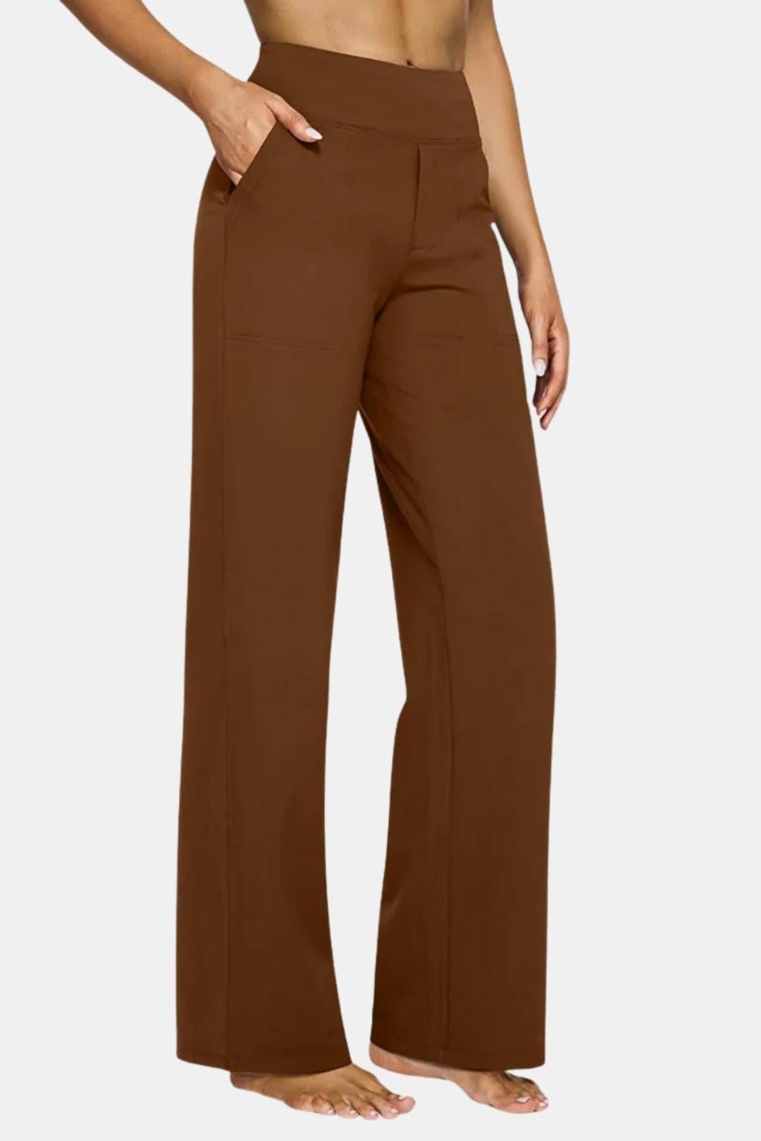 Alianna – High-Waist Stretch Pants with Flattering Straight-Leg Fit