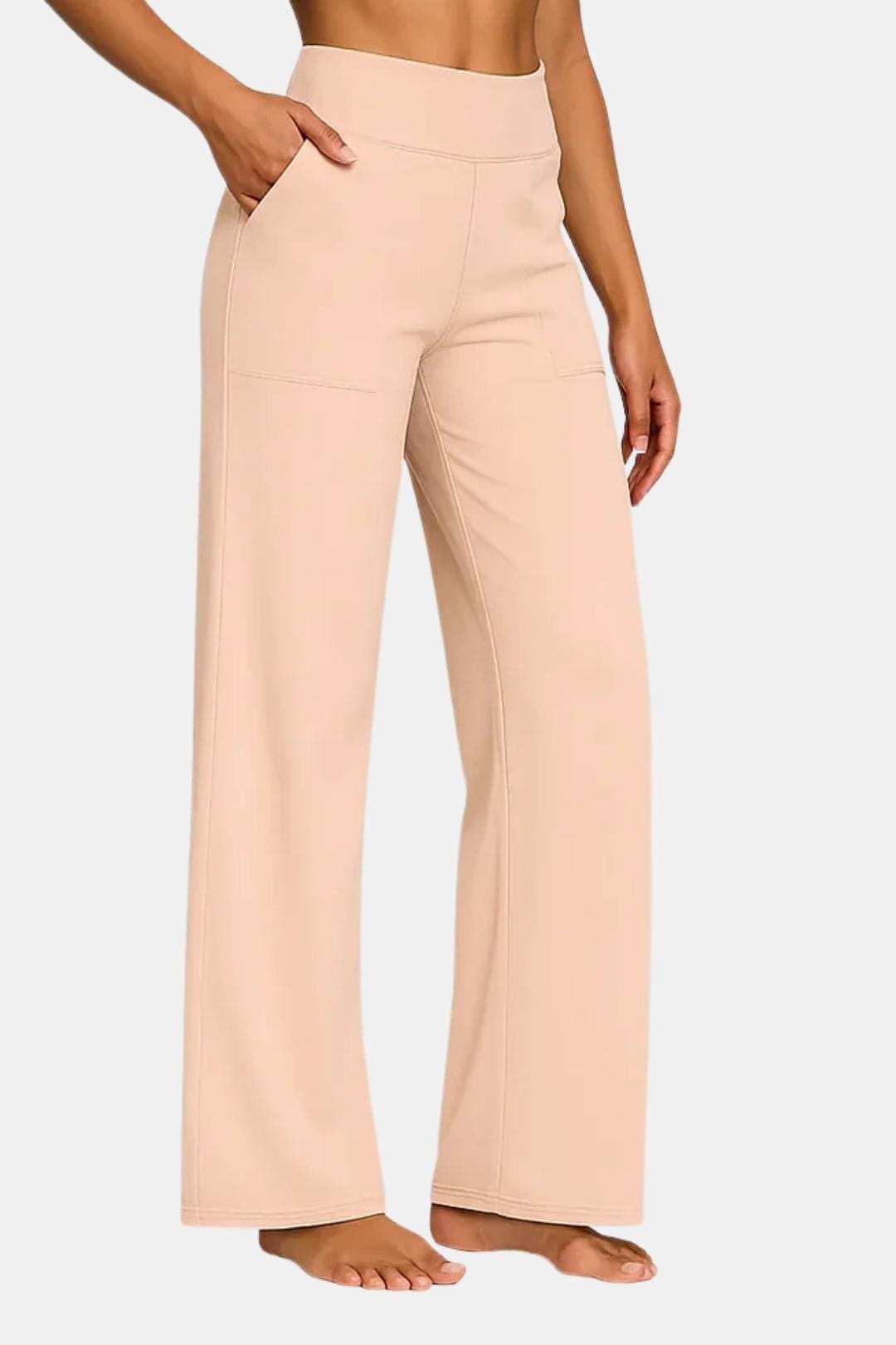 Alianna – High-Waist Stretch Pants with Flattering Straight-Leg Fit