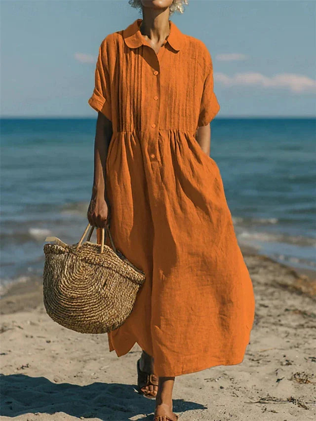 Jolise | Cotton Button Shirt Dress