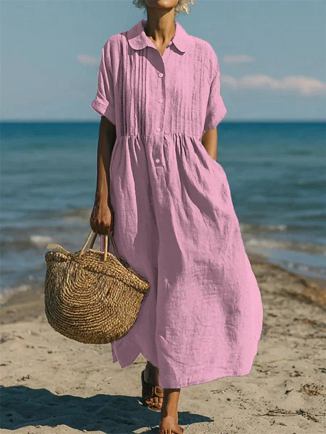 Jolise | Cotton Button Shirt Dress
