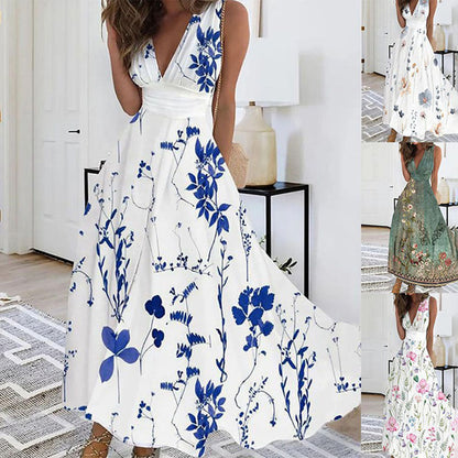 Ivy | Women bez rękawów dekolt w serek Maxi dress