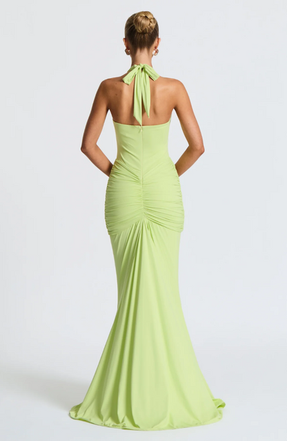 Allegra Lange Jurk Dames | Maxi Jurk | Diepe V-hals | Gevormd Silhouet 7