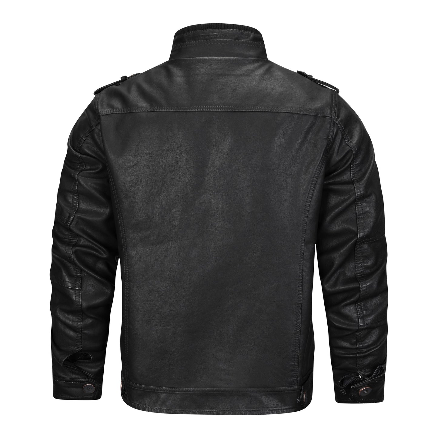 Zavren – Schwarze Lederjacke für Herren