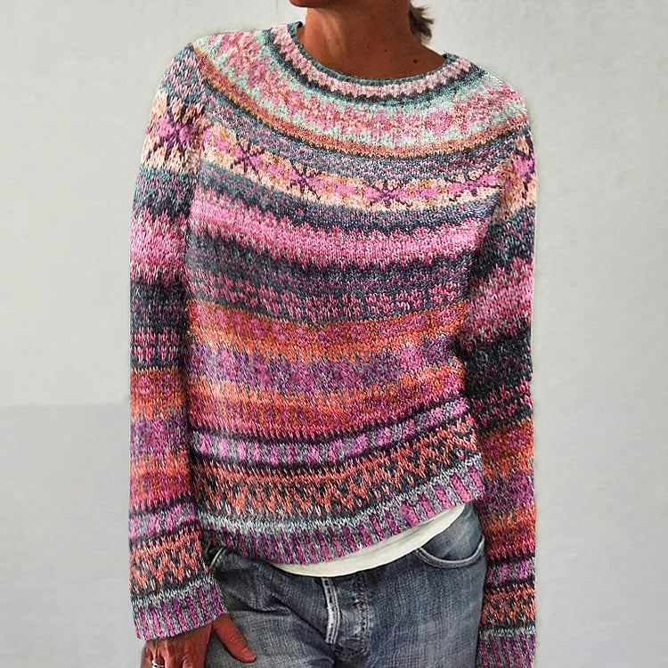 Amy | Retro Island Knit Sweater