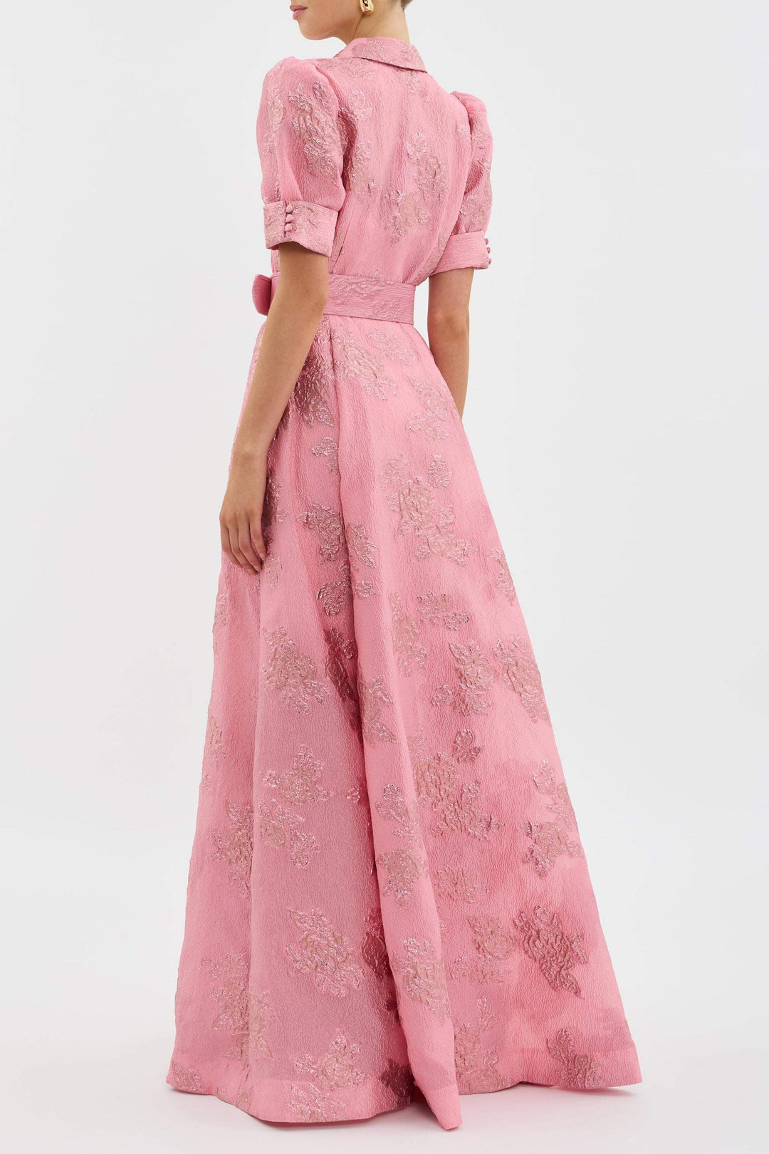 Kaira | Vestido elegante con mangas cortas abullonadas