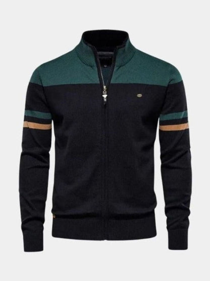 Anders™ | Strikcardigan med Lynlås
