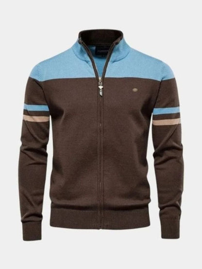 Anders™ | Strikcardigan med Lynlås