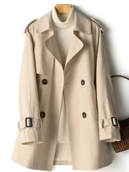 Angela | Women’s Long Trench Coat | Classic & Refined
