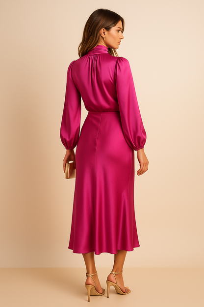 Kriz | High Waist Midi Dress | Lunarafi