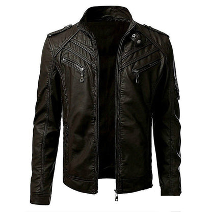 Austin | Men's Stylish Lightweight Leather Jacket