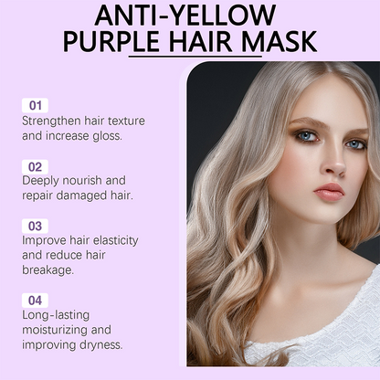 Anti-Gelbstich Haarmaske | Tiefenpflege | Farbkorrektur | SilverGlow