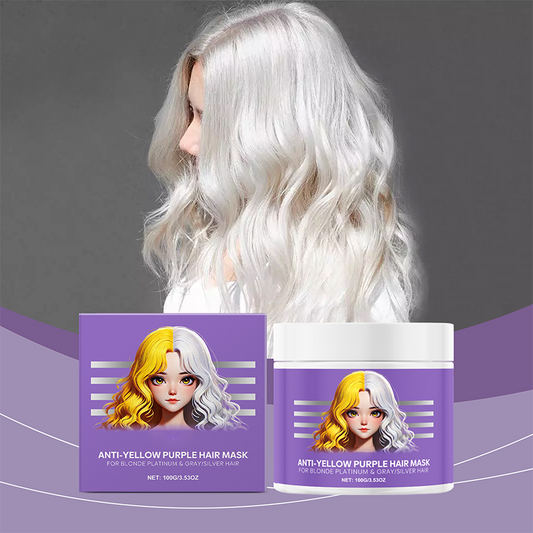 Anti-Gelbstich Haarmaske | Tiefenpflege | Farbkorrektur | SilverGlow