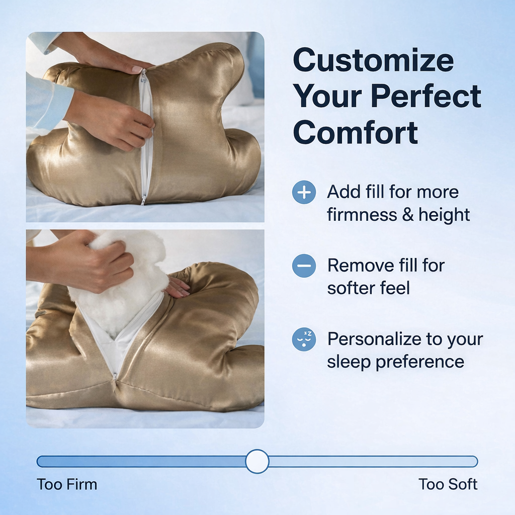 Anti Wrinkle Pillow with Satin Pillowcase