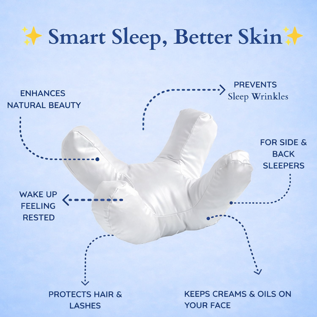 Anti Wrinkle Pillow with Satin Pillowcase
